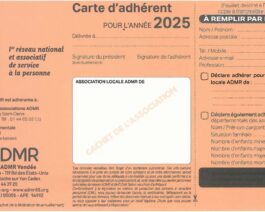 Carte d’adhérent 2025 – Réf.85-928